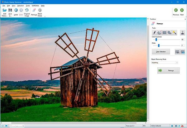 Quitar la marca de agua de una imagen con Photo Stamp Remover