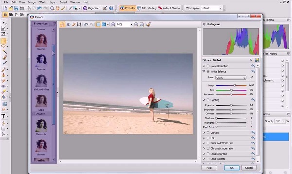 Serif PhotoPlus como programa para editar fotos