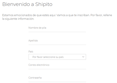 Cómo registrarse en Shipito para comprar en Walmart USA desde cualquier país paso 3