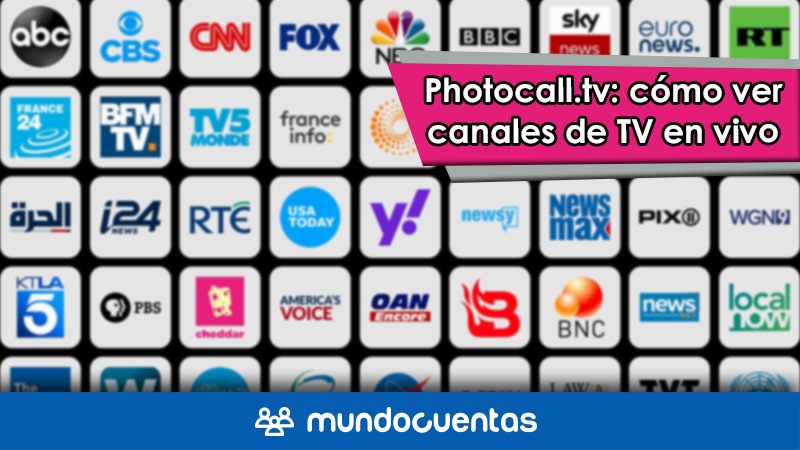 Photocall.tv cómo ver o mirar canales de TV en vivo gratis