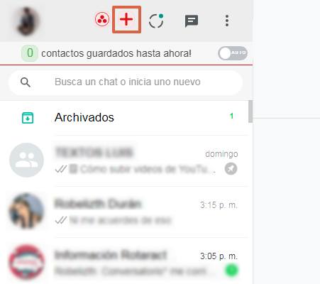 Añadir contacto a WhatsApp Web con InTouchApp - Paso 7