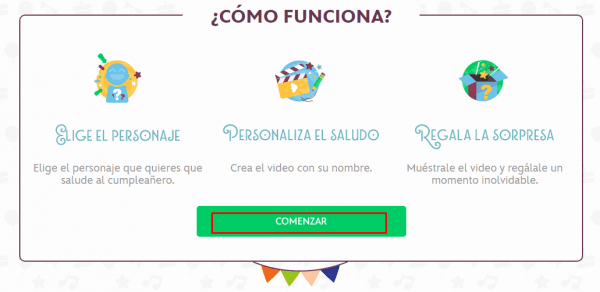 Disney Cumpleaños Mágico registro paso 2