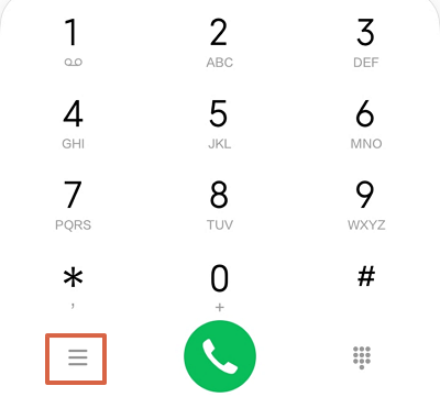 Llamada privada desde Android. Paso 1