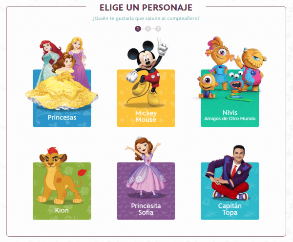Mundo Disney Cumpleaños Mágico registro paso 3