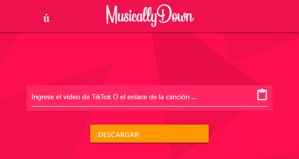 Musically Down herramienta para descargar vídeos de TikTok sin marca de agua