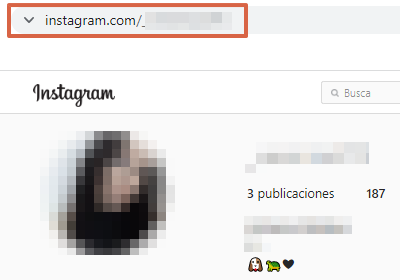 Cómo copiar y compartir el enlace de tu cuenta de Instagram desde la versión web. Paso 3
