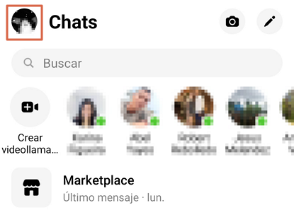 Cómo desarchivar conversaciones en Facebook Messenger desde la app móvil paso 2