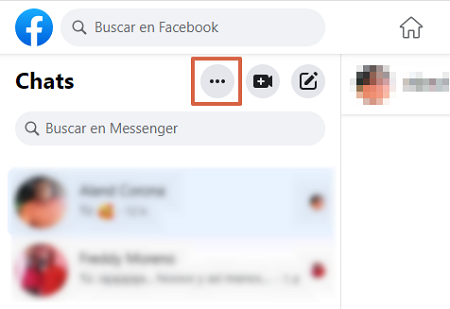 Cómo saber si alguien está chateando o hablando por Facebook Messenger desde el ordenador paso 2