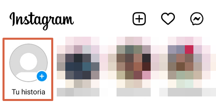 Compartir un perfil de Instagram en historias. Paso 1