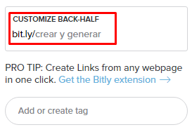 Trim URLs for Free with Bitly, Step 4