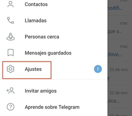 Identificar cuenta de Telegram sin número telefónico paso 2