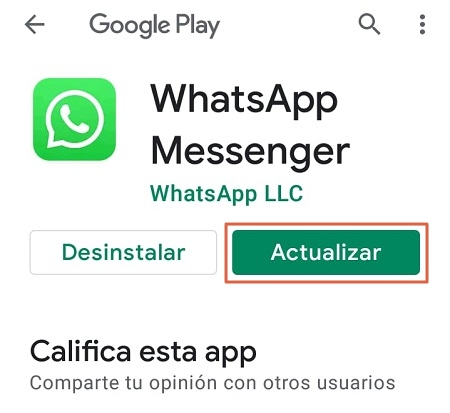 Por qué no se guardan las fotos de WhatsApp en la galería falta de Actualización