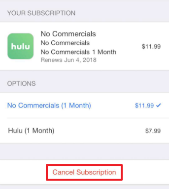 Como cancelar Hulu desde otra plataforma paso 2