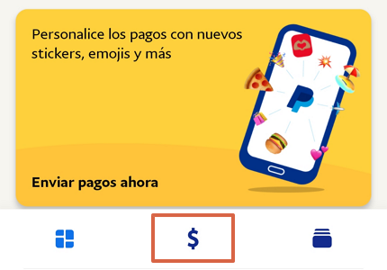 Cómo pagar con PayPal a otra cuenta PayPal desde la app móvil paso 3