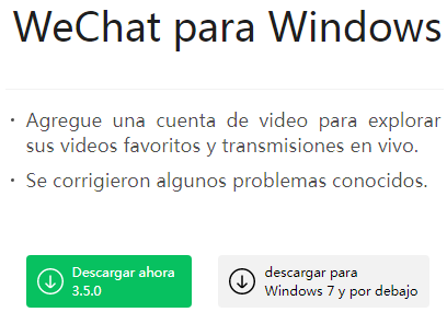 Descargar WeChat en el pc Windows paso 2