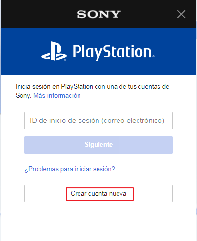 PlayStation Now crear cuenta PC paso 3