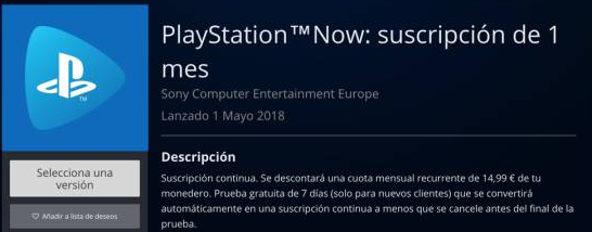 PlayStation Now crear cuenta consola paso 2