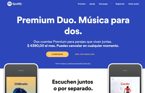 Aprovechar las propuestas de Spotify Duo